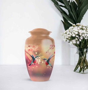 โกศบรรจุอัฐิสำหรับผู้ใหญ่ชาย รุ่นดูโอ ฮัมมิงเบิร์ด สไตล์ยุโรป/อเมริกา ดีไซน์ปรับแต่งได้ ความจุ 220 คิวบิกอินช์ - Product Image 2