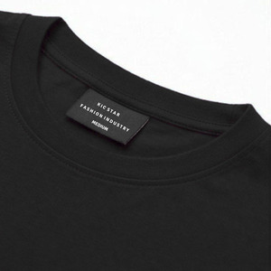 Wholesale Custom Logo Front 100% Cotton Regular Fit 180g Washed O-Neck Silk Screen Printed Short Sleeve Breathable Solid Men's - Product Image 2