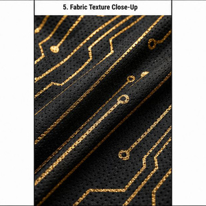 Camiseta de Fútbol Personalizada de Manga Corta, Transpirable, Retro, Sublimada, Camiseta de Fútbol Personalizada a Precio Económico, Diseña tus Propios Diseños - Product Image 5