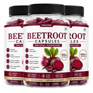Capsules de Betterave en Vrac OEM 500mg – Complément de Poudre de Betterave Pure pour le Bien-être Quotidien et le Soutien Énergétique, Origine Inde - Product Image 2