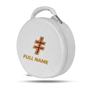 Gorra de Cuero Blanca para Maestro Masón de la Logia, con Estuche, Diseño Arco Real y Regalia Masónica Personalizada, ¡Gran Venta! - Product Image 5