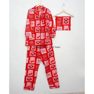 Conjunto de Pijama de Algodón para Mujer, Ropa de Dormir Suave y Transpirable para el Hogar, Hotel y Resort - Product Image 5