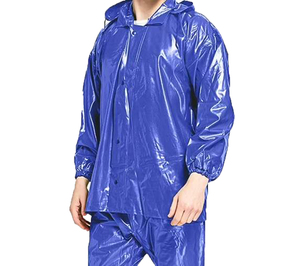 เสื้อกันฝนและแจ็กเก็ตชุดกันฝนสำหรับขี่มอเตอร์ไซค์ชุดกันฝนกันน้ำสีเขียว - Product Image 4