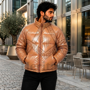 Veste matelassée pour homme, nouvelle collection, design personnalisé de haute qualité, style décontracté, vêtement d'extérieur pour l'hiver, inspirée des insignes maçonniques. - Product Image 2