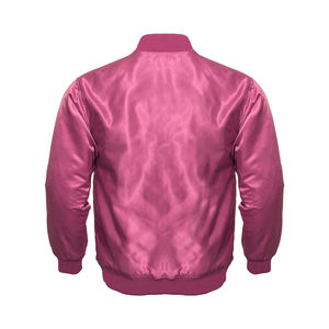 wholesale Custom Logo High Quality 100% polyester Varsity <b>Jacket</b> Silky Satin Bomber <b>Jacket</b> For Men - Product Image 1