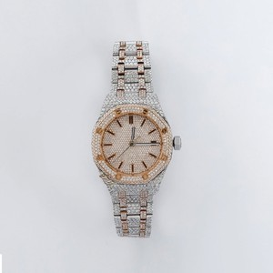Reloj Mecánico de Lujo con Incrustaciones de Moissanita, Correa de Acero Inoxidable de 20 mm, Esfera de Cristal Octogonal, Analógico para Hombre - Product Image 4