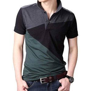 T-shirt de sport personnalisé pour homme avec empiècements en coton et ourlet incurvé – Collection 2026 - Product Image 4