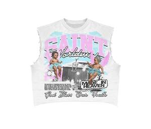 Camisetas Personalizadas para Mujer con Pedrería, Diseño Exclusivo, Impresión DTG, Corte Cuadrado, Sin Mangas, con Gráficos - Product Image 1