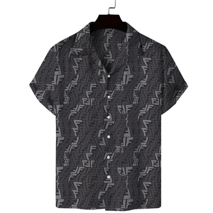Chemises Hawaïennes Florales Aloha Respirantes Personnalisées pour Hommes, Vente en Gros ODM/OEM, Chemise d'Été pour Vacances, Col Boutonné, Polyester/Coton 140g - Product Image 6