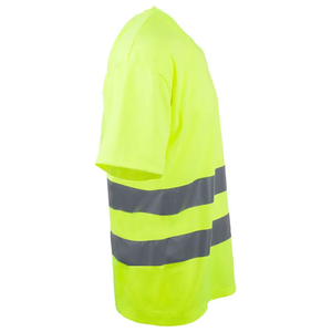 Camiseta de Seguridad de Alta Visibilidad Verde Lima con Franjas Reflectantes Clase 2 Ropa de Trabajo - Product Image 4