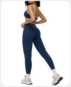 Vêtements de fitness pour femmes, hauts de yoga sans couture, couleurs unies, manches longues, crop tops de sport, ensembles de yoga respirants et à séchage rapide - Product Image 2