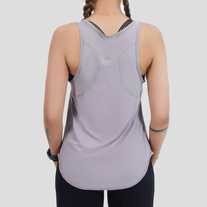 Vêtements de sport sans manches pour femmes, de qualité supérieure, prix bas, vente en gros, débardeurs de yoga, logo et couleur personnalisés - Product Image 2
