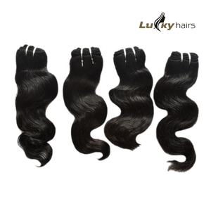 100% Body Wave Raw Bundle Styles Indiens Lâche Vague Profonde Haute Qualité Naturel En Gros Double Dessiné Cheveux Humains Extensions Vierges - Product Image 1