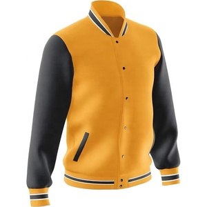 Nouvelle veste universitaire en coton tendance, coupe décontractée, style Letterman, veste bomber en polaire pour homme - Product Image 6