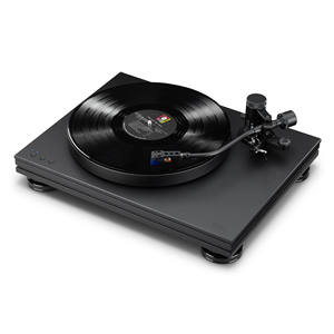 Black LP Vinyl Record Player <b>Retro</b> Turntable Player with External <b>Speakers</b> Stereo Gramophone for Home Audio - Product Image 1