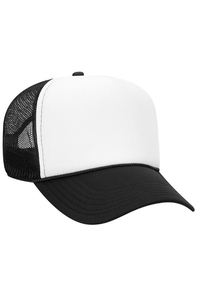 Gorra Trucker de Espuma de 5 Paneles con Logotipo Personalizado, Malla Trasera, Perfil Alto, Cierre a Presión, Gorra Trucker Retro de Dos Tonos para Hombre y Mujer - Product Image 4