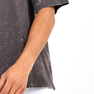 Camisetas de Hombre Casuales de Algodón Tejido de Alta Calidad con Cuello Redondo, Transpirables y de Secado Rápido, Estilo Oversize, Lavado Ácido, Venta al por Mayor, Novedad 2026 - Product Image 6