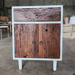 Meuble de Chevet Minimaliste en Bois de Teck, Acajou et Sungkai, Fabrication Originale d'Usine, Écologique - Vente Flash - Product Image 2