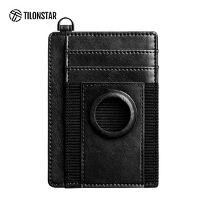 TWM144 OEM Manufacture Custom Design ID Credit <b>Card</b> Holder for Air Tag Holder RFID Blocking Slim Leather <b>Card</b> Holders - Product Image 1