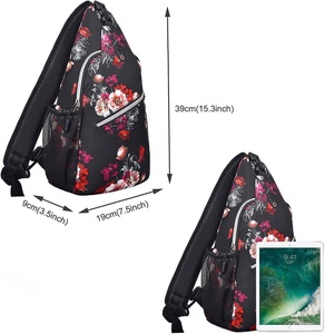 Fully Sublimated Cross Body Backpack for Travel Hiking Daypack Crossbody Shoulder Chest Bags - Product Image 4