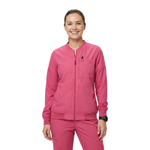 Uniforme Médico Personalizado para Hospital, Chaqueta de Enfermera con Cierre Frontal, Puños y Cuello de Punto Acanalado, Chaqueta con Múltiples Bolsillos - Product Image 1