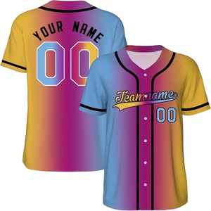 Camiseta de Béisbol Personalizada con Nombre de Equipo 00, Cuello en V, Manga Corta, Unisex, Transpirable, Poliéster, Impresión Sublimada, para Adultos, Todas las Temporadas - Product Image 4