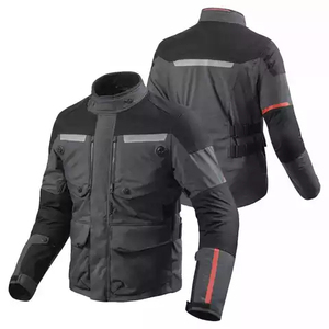 Blouson de moto en cuir imperméable pour homme, manches longues, noir, équipement d'automne respirant et à séchage rapide, 220g - Product Image 5