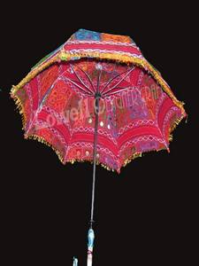 Sombrilla Plegable Lowellcraft para Niños, Diseño Bohemio Tradicional Indio de Alta Calidad, Varillas de Aleación, Control Manual - Product Image 5