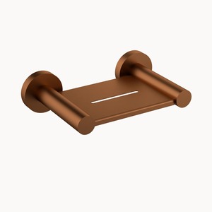 Porte-savon moderne en acier inoxydable, support de salle de bain en métal élégant avec dossier surélevé - Product Image 4