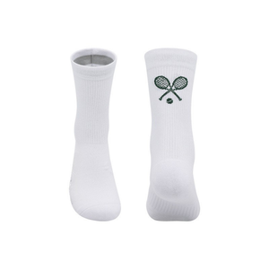 Chaussettes de sport pour femmes en gros, vert foncé, imprimé jacquard, respirantes, en coton, pour adultes, printemps, multicolores - Product Image 2