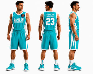 Uniforme de basketball sur mesure de haute qualité 100% polyester respirant à séchage rapide, grandes tailles, service OEM, faible MOQ, fabrication professionnelle - Product Image 1