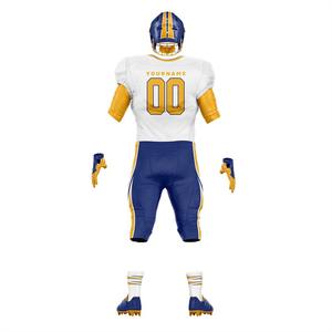 Ensemble d'uniformes de football américain personnalisés pour hommes adultes, en tissu Spandex/Coton/Bambou, impression par transfert par sublimation, respirant - Product Image 5