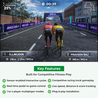 Sistema de Juego de Ciclismo Multijugador Interactivo Eshark |   Plataforma Educativa y de Fitness Metálica con Sensores |   INEK00021