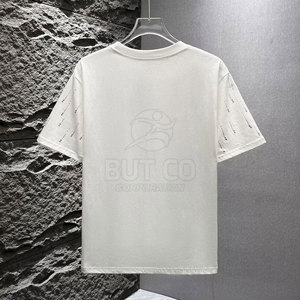 ผู้ผลิตเสื้อยืดประดับเพชรจากปากีสถาน เสื้อยืดประดับเพชรน้ำหนักเบา MOQ ต่ำ เสื้อยืดประดับเพชรสีตามสั่ง - Product Image 2