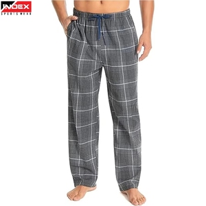 2026 New Arrival USA Flannel <b>Trouser</b> <b>Men</b> Plaid Jogger Pants <b>Elastic</b> Waist Warm Comfortable Factory Price - Product Image 1