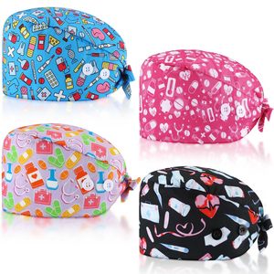 High Quality Adjustable Custom Private Label Cotton <b>Scrub</b> Hat Customized Logo Quick Dry Breathable Unisex <b>Scrub</b> Hat for Hospital - Product Image 1
