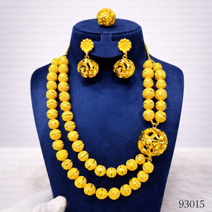 MOLL JEWELLERS Parure de bijoux élégante et tendance en or laminé avec zircon, motif floral, comprenant collier, boucles d'oreilles et bague, certifiée par un tiers, pour mariée - Product Image 2