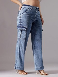 Retro Vintage Flare Women's Denim Jeans <b>Boot</b> Cut Mid Waist Eco-Friendly & Washable - Product Image 1