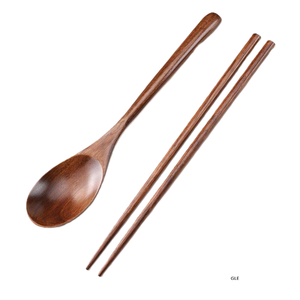 Cuchara de madera natural de alta calidad, ecológica, con mango largo, para cocinar, revolver y mezclar en la cocina. - Product Image 2