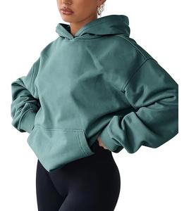 Nueva Colección, Servicio OEM, Sudadera con Capucha Extra Grande Informal y Cómoda de Color Sólido para Mujer, de Fábrica en Bangladesh, al Mejor Precio - Product Image 2