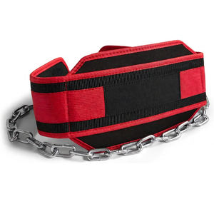 Running Belt with <b>Chain</b> Gym Waist Support Pull-up Back Support Strap Breathable Neoprene Professional Protection Unisex - Product Image 2