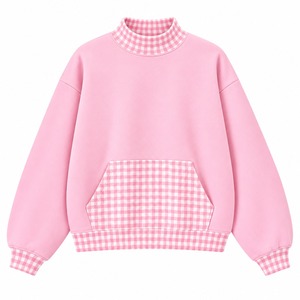 Sweat-shirt oversize à col montant pour femme 2026 – Collection décontractée premium en mélange de coton – Vente en gros usine - Product Image 3