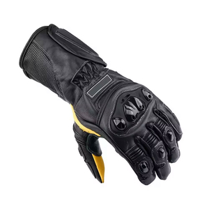 Gants de moto tout-terrain en cuir personnalisés, imperméables, à écran tactile, pour la conduite à doigts entiers, pour moto et VTT - Product Image 5