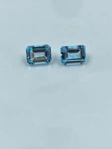 Topacio Azul Cielo Corte Baguette Piedra Natural de Alta Calidad 5.75 Quilates 7x9mm - Product Image 5