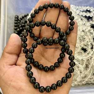 Wholesale Price Natural Black Tourmaline <b>Bracelet</b> 8mm Crystal Beads Stretch Cord Unisex Protection Grounding Healing Jewelry - Product Image 4