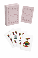 Cartes à jouer personnalisées en papier bleu 300 g/m² avec estampage à chaud, cartes à jouer de luxe avec emballage personnalisé