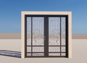 Portes en fer forgé sur mesure : Élégantes portes en acier artistiques créant une entrée grandiose inégalée pour votre propriété moderne. - Product Image 5