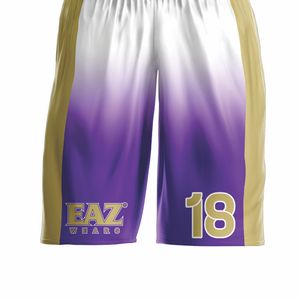 Uniforme de Baloncesto Personalizado para Hombre, Sublimado con Logotipo, Transpirable, Absorbente de Humedad, 100% Poliéster Ecológico, Deportivo - Product Image 3