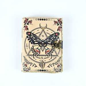 Cuaderno de Cuero Vintage con Diseño de Sol y Luna, Cuaderno Ejecutivo de Cuero, Cuaderno de Cuero Hecho a Mano, Cuaderno de Cuero para Escribir - Product Image 1
