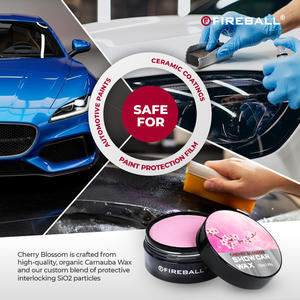 Cera para Coches Fireball Cherry Blossom (Show Car) 150 ml, Cera de Carnauba Premium de Alto Brillo para Coches de Exhibición, para Mejorar la Profundidad del Brillo - Product Image 4
